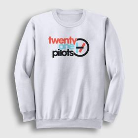 Presmono Beyaz Twenty One Pilots Unisex Sweatshirt