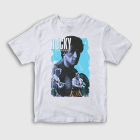 Presmono Beyaz Victory Film Rocky Unisex T-Shirt