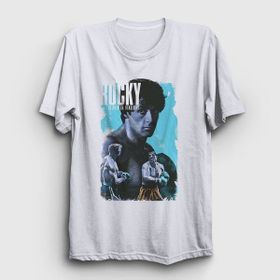 Presmono Beyaz Victory Film Rocky Unisex T-Shirt