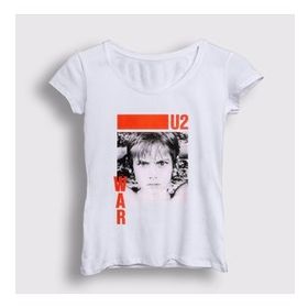 Presmono Beyaz War U2 Kadın T-Shirt