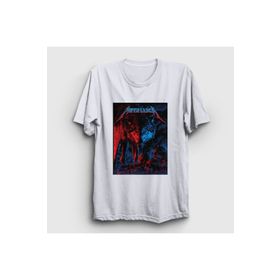 Presmono Beyaz Wolf Metallica Unisex T-Shirt