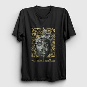 Presmono Biggie Smalls Tupac Shakur Siyah Unisex T-Shirt