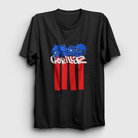 Presmono Blocks Gorillaz Siyah Unisex T-Shirt