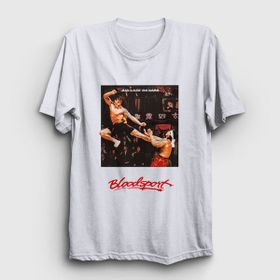 Presmono Bloodsport V3 Film Jean Claude Van Damme Beyaz Unisex T-shirt