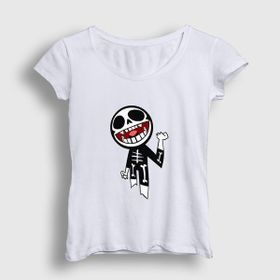 Presmono Bonesy Gorillaz Beyaz Unisex T-Shirt