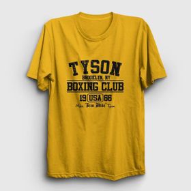 Presmono Boxing Club Mike Tyson Sarı Unisex T-shirt