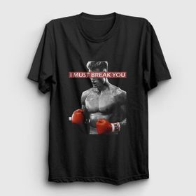 Presmono Break İvan Drago Film Rocky Siyah Unisex T-Shirt
