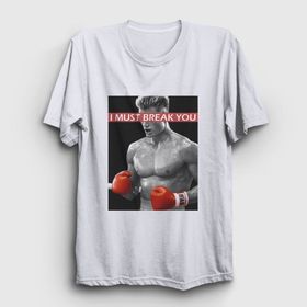 Presmono Break İvan Drago Film Rocky Siyah Unisex T-Shirt