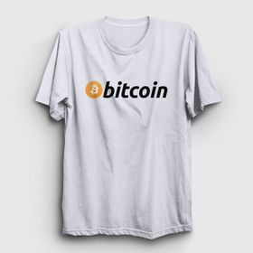 Presmono Btc Bitcoin Beyaz Unisex T-Shirt