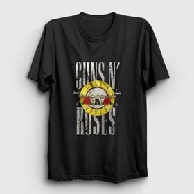 Presmono Bullet Guns N' Roses Siyah Unisex T-Shirt