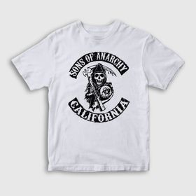 Presmono California Sons of Anarchy Beyaz Unisex T-Shirt