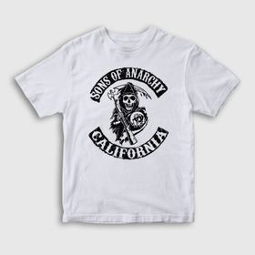 Presmono California Sons of Anarchy Beyaz Unisex T-Shirt