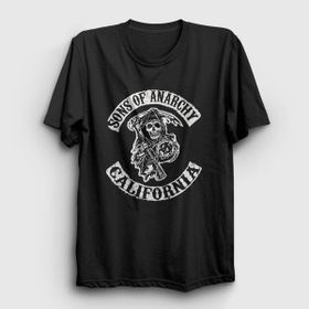 Presmono California Sons of Anarchy Siyah Unisex T-Shirt