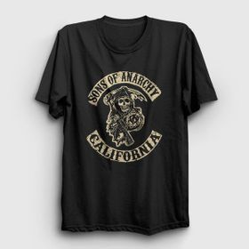 Presmono California Sons of Anarchy Siyah Unisex T-Shirt