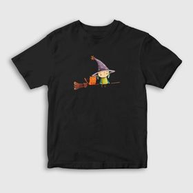 Presmono Cat and Witch Kedi Siyah Unisex T-Shirt