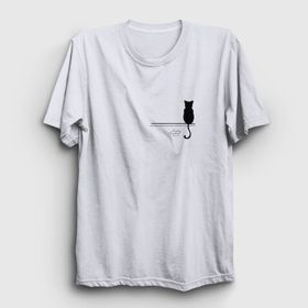 Presmono Cat on the Wall Kedi Siyah Unisex T-Shirt