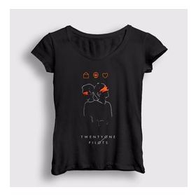 Presmono Cencor Twenty One Pilots Kadın T-shirt