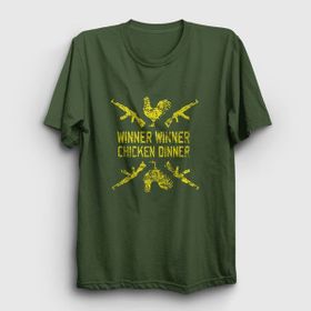 Presmono Chicken Dinner Pubg Haki Unisex T-Shirt