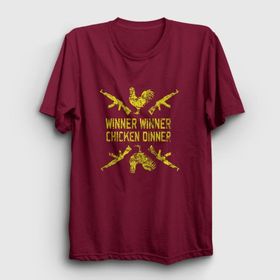 Presmono Chicken Dinner Pubg Siyah Unisex T-Shirt