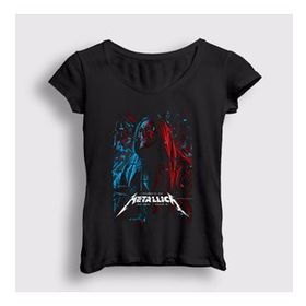 Presmono Cloak Metallica Kadın T-shirt