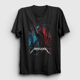 Presmono Cloak Metallica Siyah Unisex T-Shirt