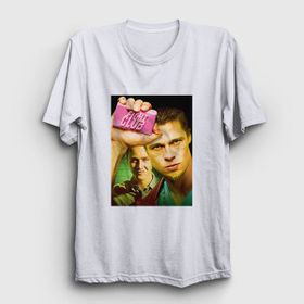 Presmono Cover Film Dövüş Kulübü Fight Club Beyaz Unisex T-Shirt