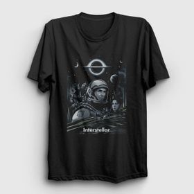 Presmono Cover Film Interstellar Siyah Unisex T-Shirt