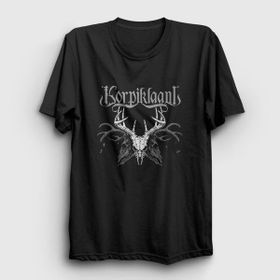 Presmono Deers Korpiklaani Siyah Unisex T-Shirt