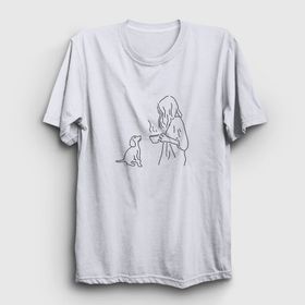 Presmono Dog and Coffee Köpek Siyah Unisex T-Shirt