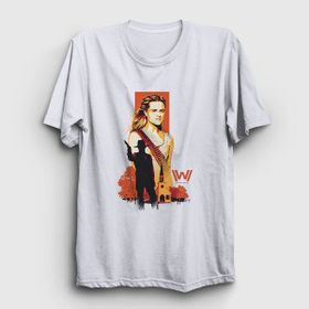 Presmono Dolores Westworld Beyaz Unisex T-Shirt