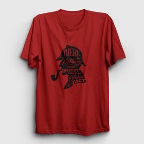 Presmono Fact Sherlock Holmes Kırmızı Unisex T-Shirt