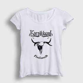 Presmono Finland Korpiklaani Kadın T-shirt