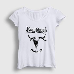 Presmono Finland Korpiklaani Kadın T-shirt
