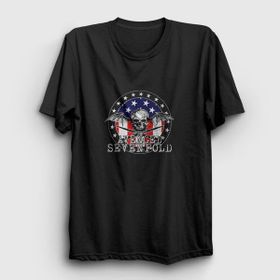 Presmono Flag Avenged Sevenfold Siyah Unisex T-Shirt