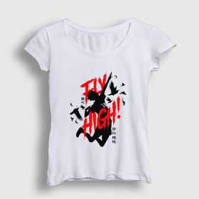 Presmono Fly High Voleybol Anime Haikyu Kadın T-shirt