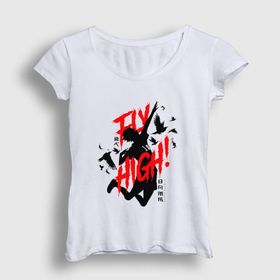 Presmono Fly High Voleybol Anime Haikyu Kadın T-shirt