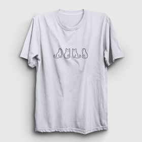 Presmono Four Cats Kedi Unisex Mor T-shirt