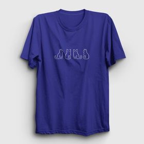 Presmono Four Cats Kedi Unisex Mor T-shirt