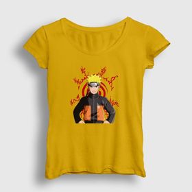 Presmono Fuinjutsu Anime Naruto Kadın T-shirt