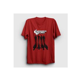 Presmono Gang Film Otomatik Portakal A Clockwork Orange Kırmızı Kadın T-Shirt