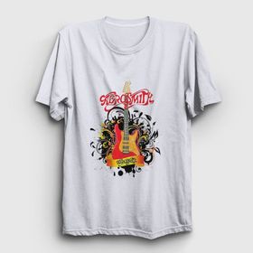 Presmono Gitar Aerosmith Kadın T-shirt