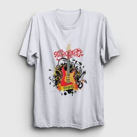 Presmono Gitar Aerosmith Kadın T-shirt