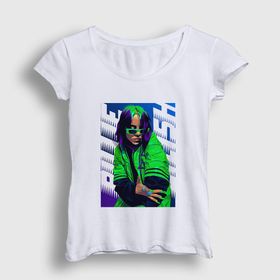 Presmono Green Billie Eilish Kadın T-shirt