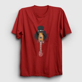 Presmono Guitar Guns N' Roses Slash Kırmızı Unisex T-Shirt