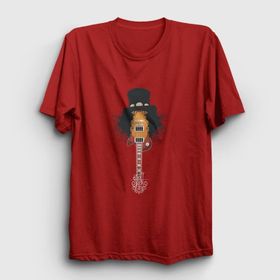 Presmono Guitar Guns N' Roses Slash Kırmızı Unisex T-Shirt