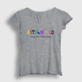 Presmono Haki Astroworld V4 Travis Scott Kadın T-Shirt