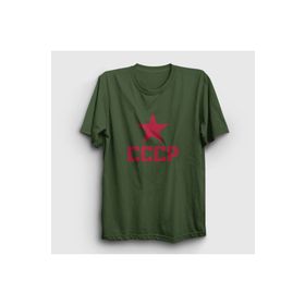 Presmono Haki Red Cccp Sovyetler Birliği Unisex T-shirt