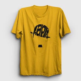 Presmono Hat Charlie Chaplin Sarı Unisex T-shirt