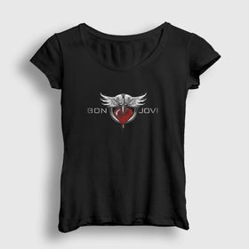 Presmono Heart Bon Jovi Kadın T-shirt