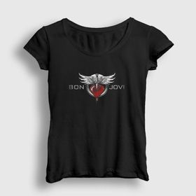 Presmono Heart Bon Jovi Kadın T-shirt
